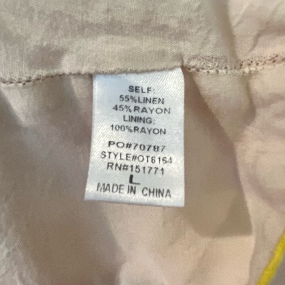 COPY - 4 for $20 🦋 Gilli Women’s Large Striped Linen Crop Top Tank - Picture 8 of 8